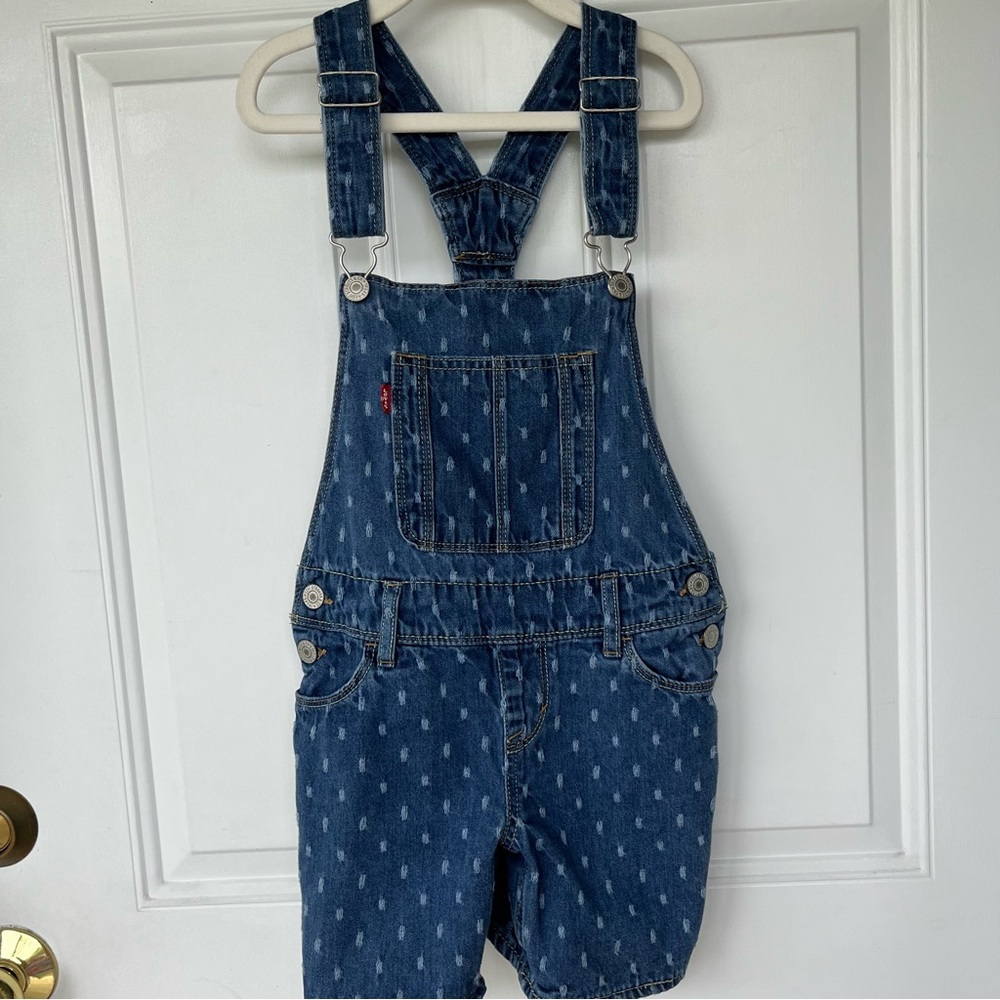 •LEVI’S• Girl's Boyfriend Shortall Denim Overalls - Size 8